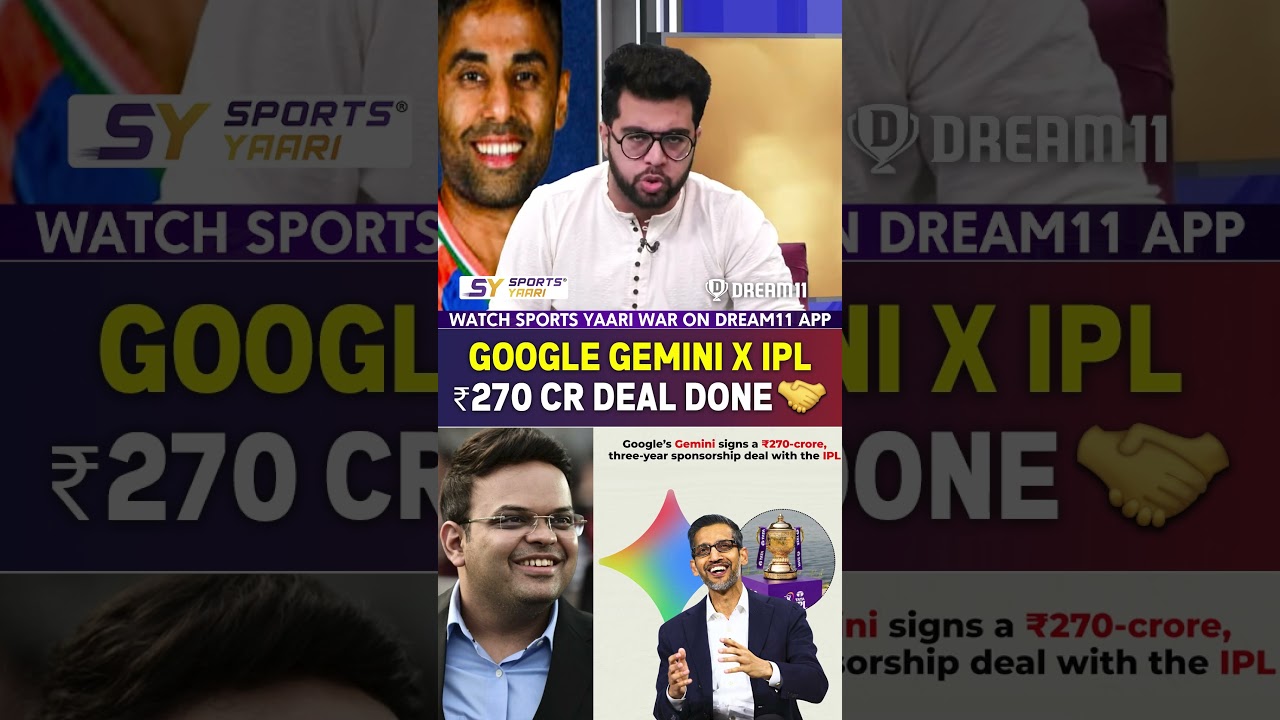 GOOGLE GEMINI × IPL ₹270 CR DEAL DONE 🤝 