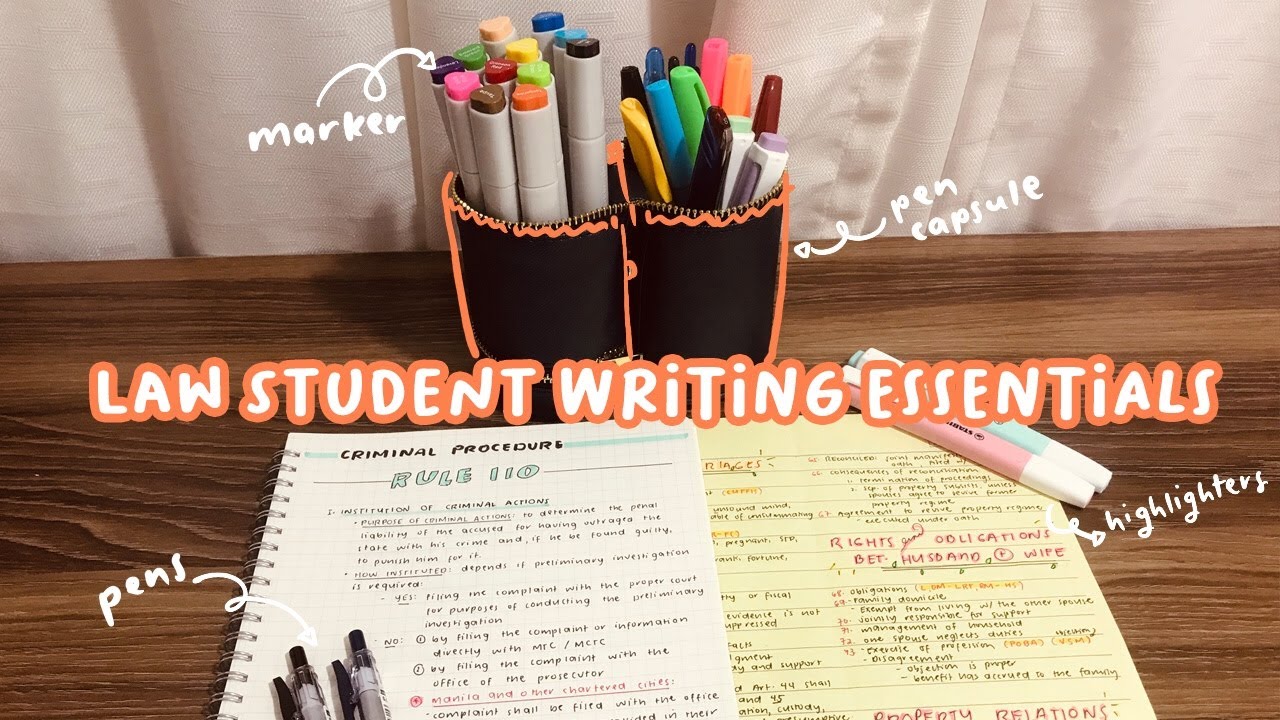 ✏️🗒 law student writing essentials + how i write notes