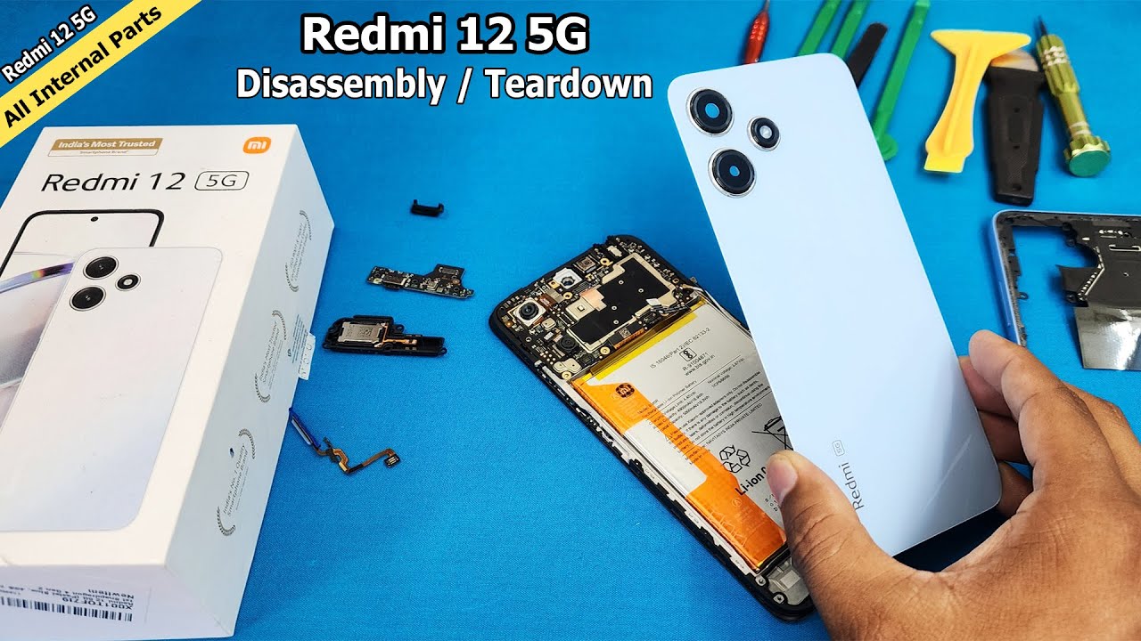 Redmi 12 5G Disassembly | Redmi 12 5G Teardown | Redmi 12 5G Processor / Battery / Motherboard etc
