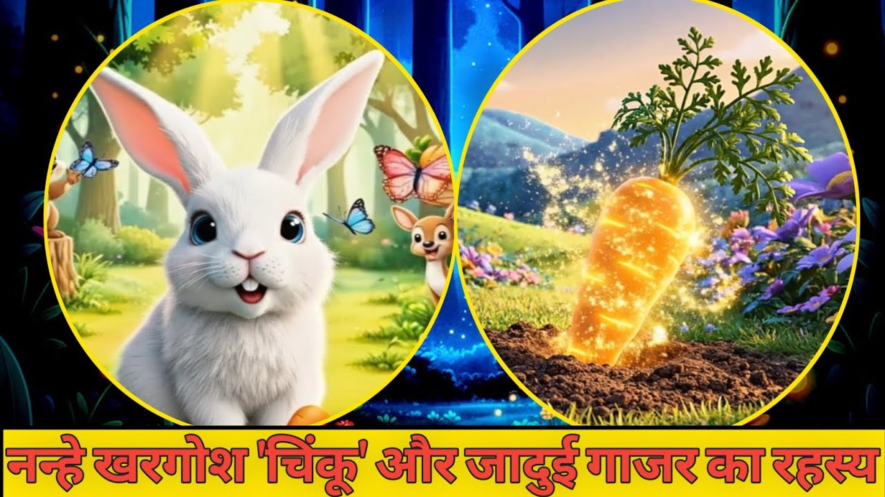 नन्हे खरगोश चिंकू और जादुई गाजर का रहस्य | बच्चों की प्रेरणादायक कहानी