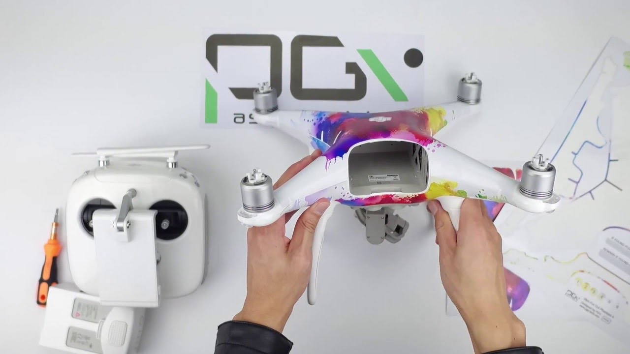 Skin for DJI PHANTOM 4  TUTORIAL  Designed by PGY-TECH
