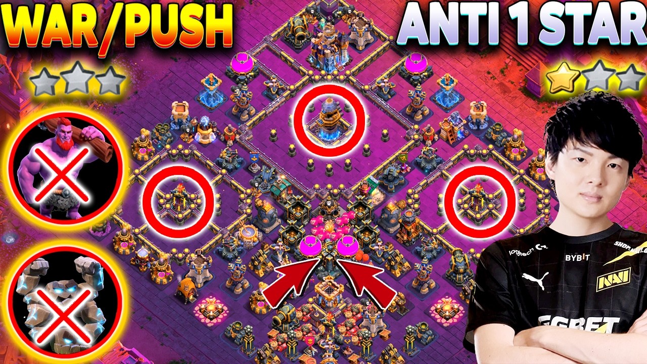 Top 10 Anti Thrower & Meteor Golem TH18 War + Legend Bases | TH18 War Base Link | TH18 Legend Base