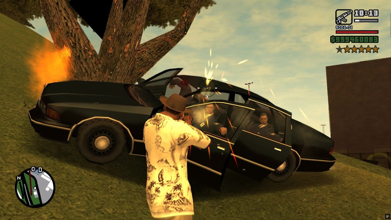 GTA San Andreas - Downtown San Fierro Rampage + Six Star Escape
