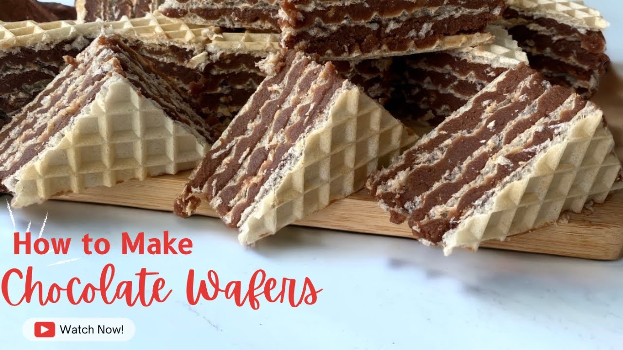 How to Make Chocolate Wafers - No Bake - Oblatne