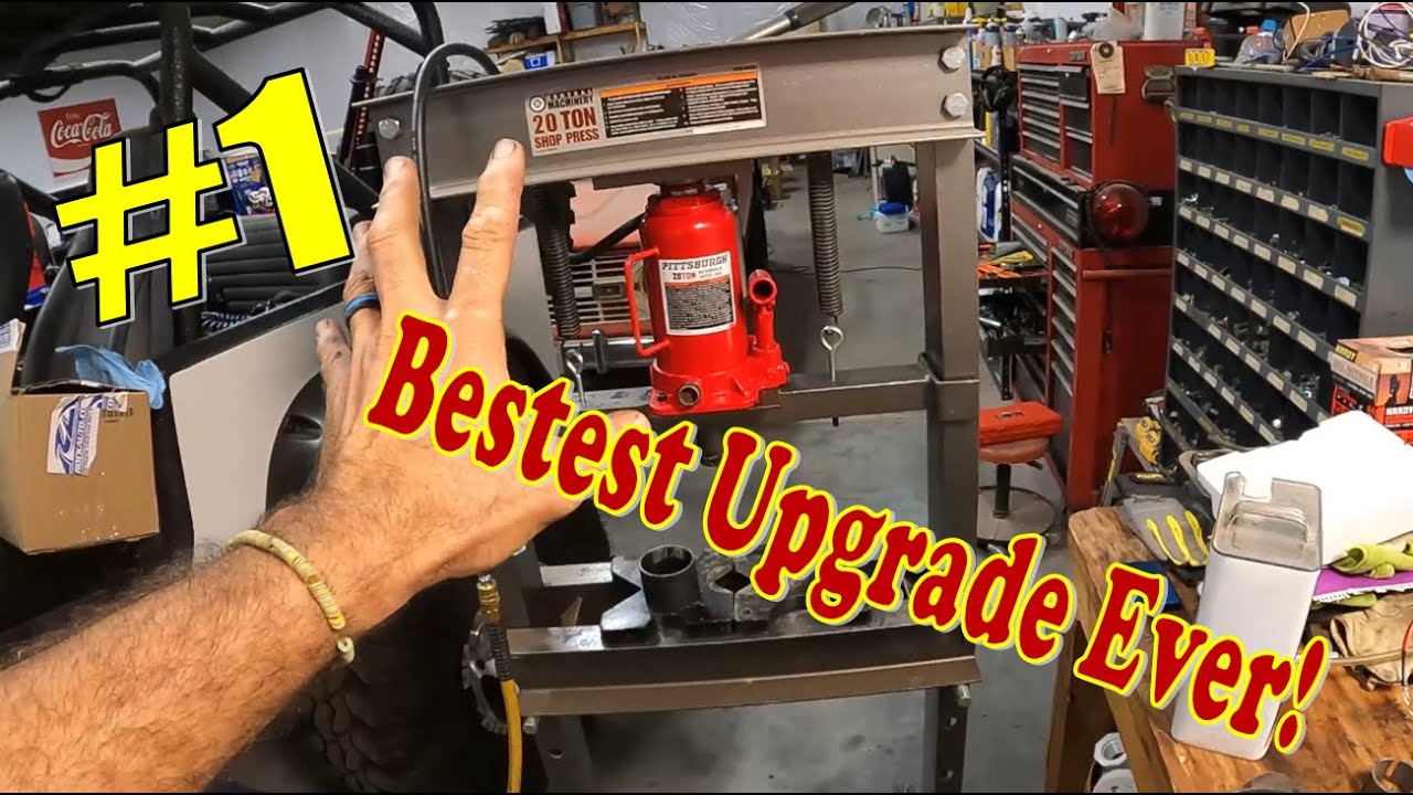 #1 CHEAP and EASY 20 ton shop press UPGRADES!