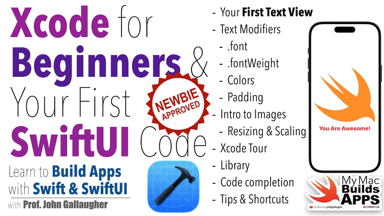 Ch  1 1   Xcode for Beginners & Your First SwiftUI Code (2026)