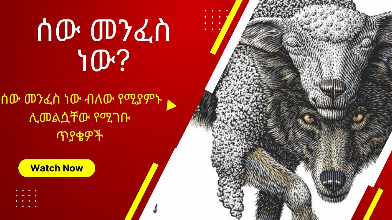 ሰው መንፈስ ነው ብለው የሚያምኑ ሊመልሷቸው የሚገቡ ጥያቄዎች - Is man a spirit? እውነት ሰው መንፈስ ነው?