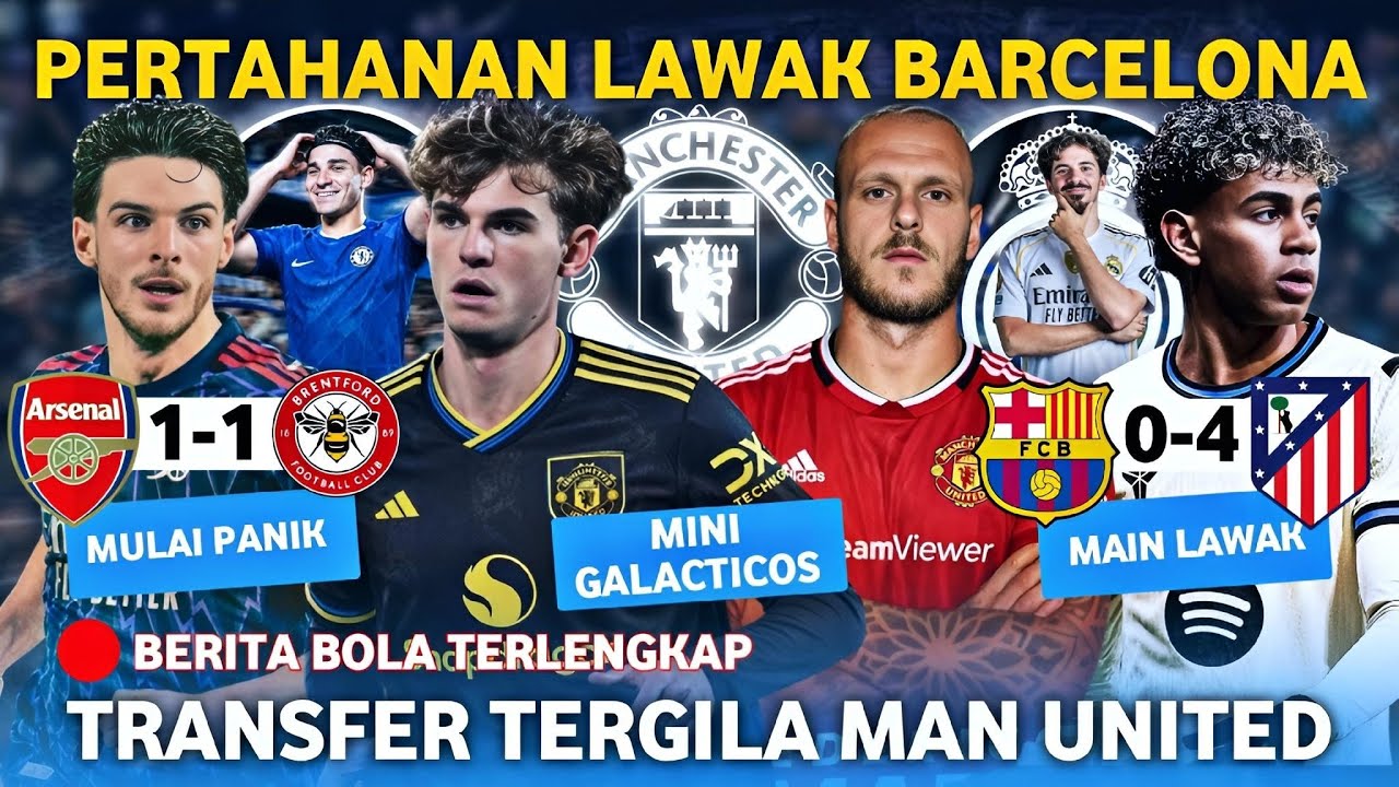 Mini Galacticos MU Angkut Dimarco Dan Paz 🤑 Main Lawak Barca Kena Hajar Atletico 🤭 Arsenal Imbang