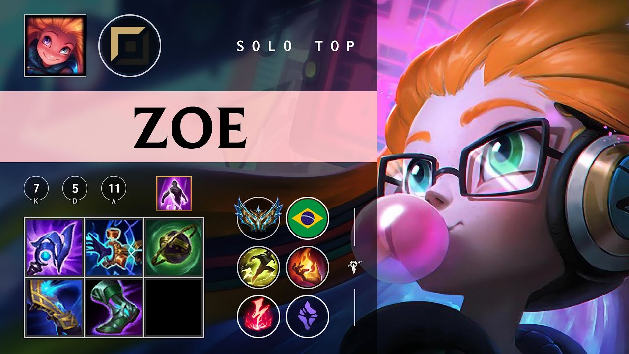 Zoe Top vs Renekton - BR Challenger Patch 26.02