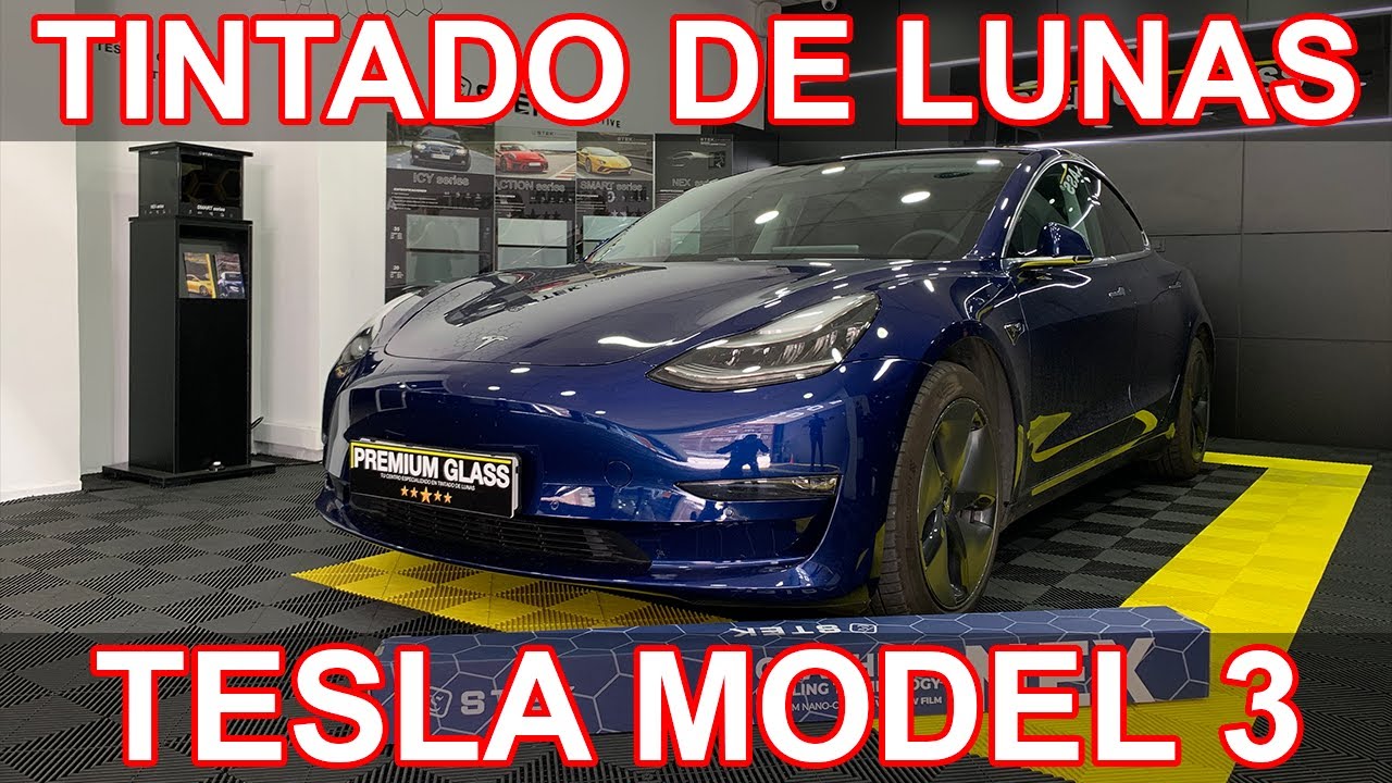 Tintado con GRAFENO ventanillas y luna trasera de TESLA Model 3 en Premium Glass  |  Manuel Martos