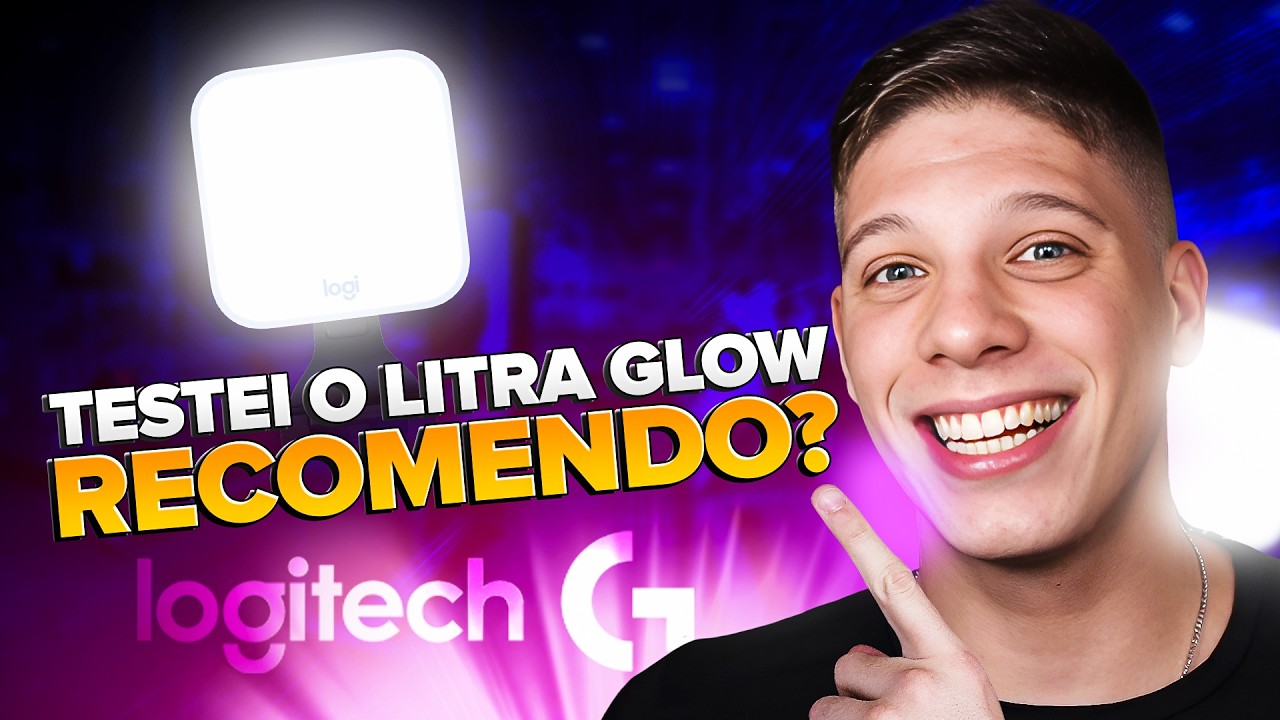 LITRA GLOW LOGITECH - Iluminação muito custo-benefício para gravar vídeos!