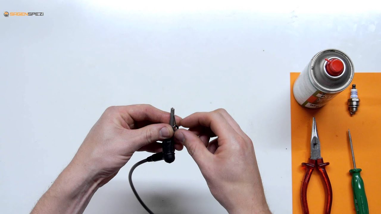 Z&uuml;ndkerzenstecker und Z&uuml;ndkabel zusammenbauen f&uuml;r eine Stihl Motors&auml;ge