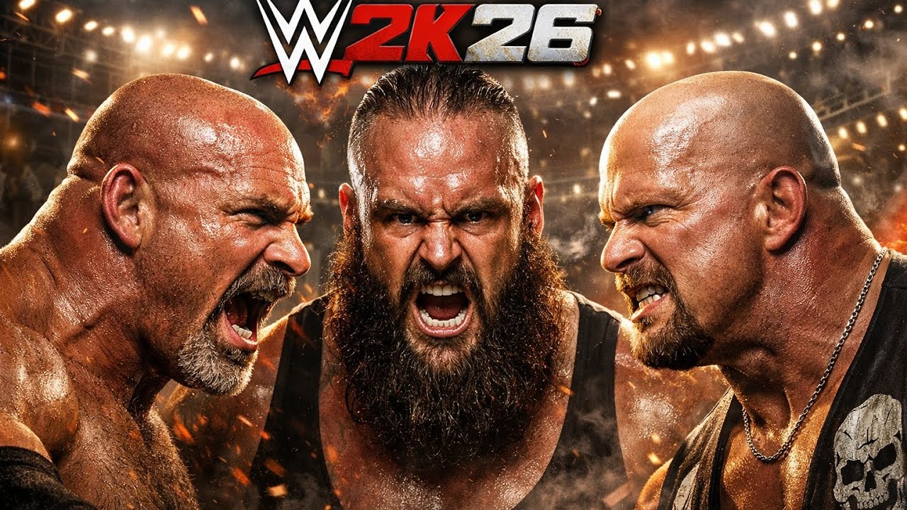 GOLDBERG vs STONE COLD vs BRAUN STROWMAN 🔥 Triple Threat Destruction