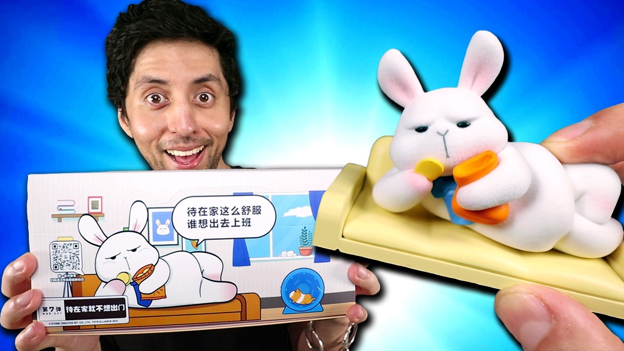 Abriendo FIGURAS de conejitos FLOJOS y DEPRESIVOS!!!