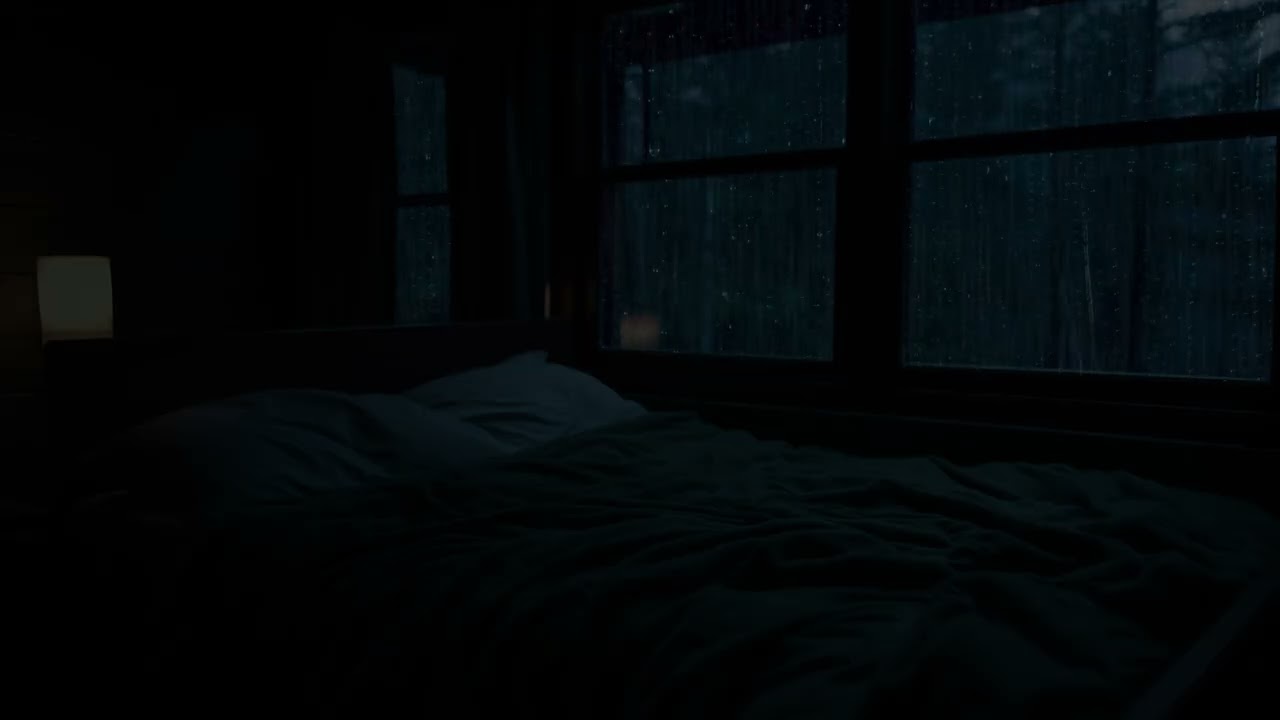 Magical Snowfall Outside Window and Yard | Escape Life’s Chaos, Relive Childhood Serenity