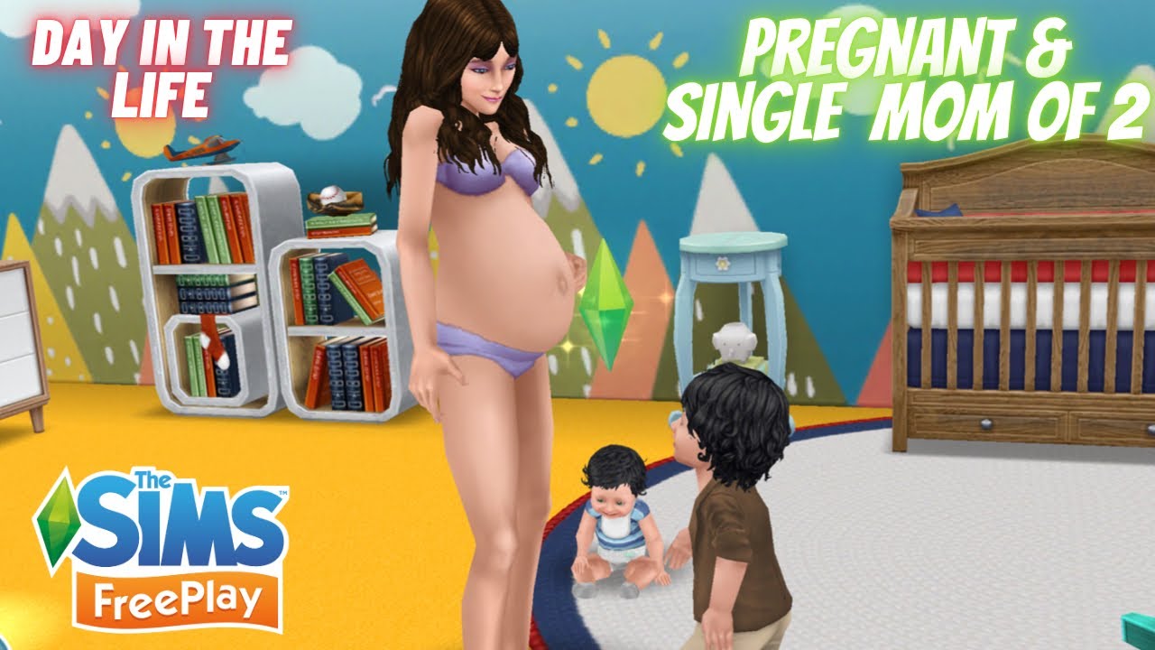 Day in the life of a pregnant & single mom with 2 kids | The Sims Freeplay