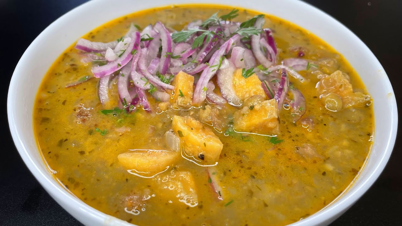 Sopa de Lentejas con Verde