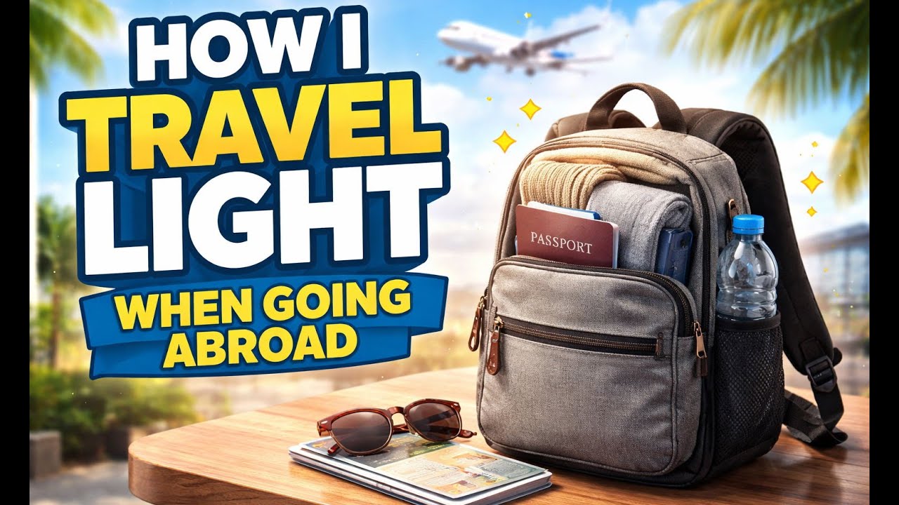 How I travel light on cheap flight adventures, and what I take with me