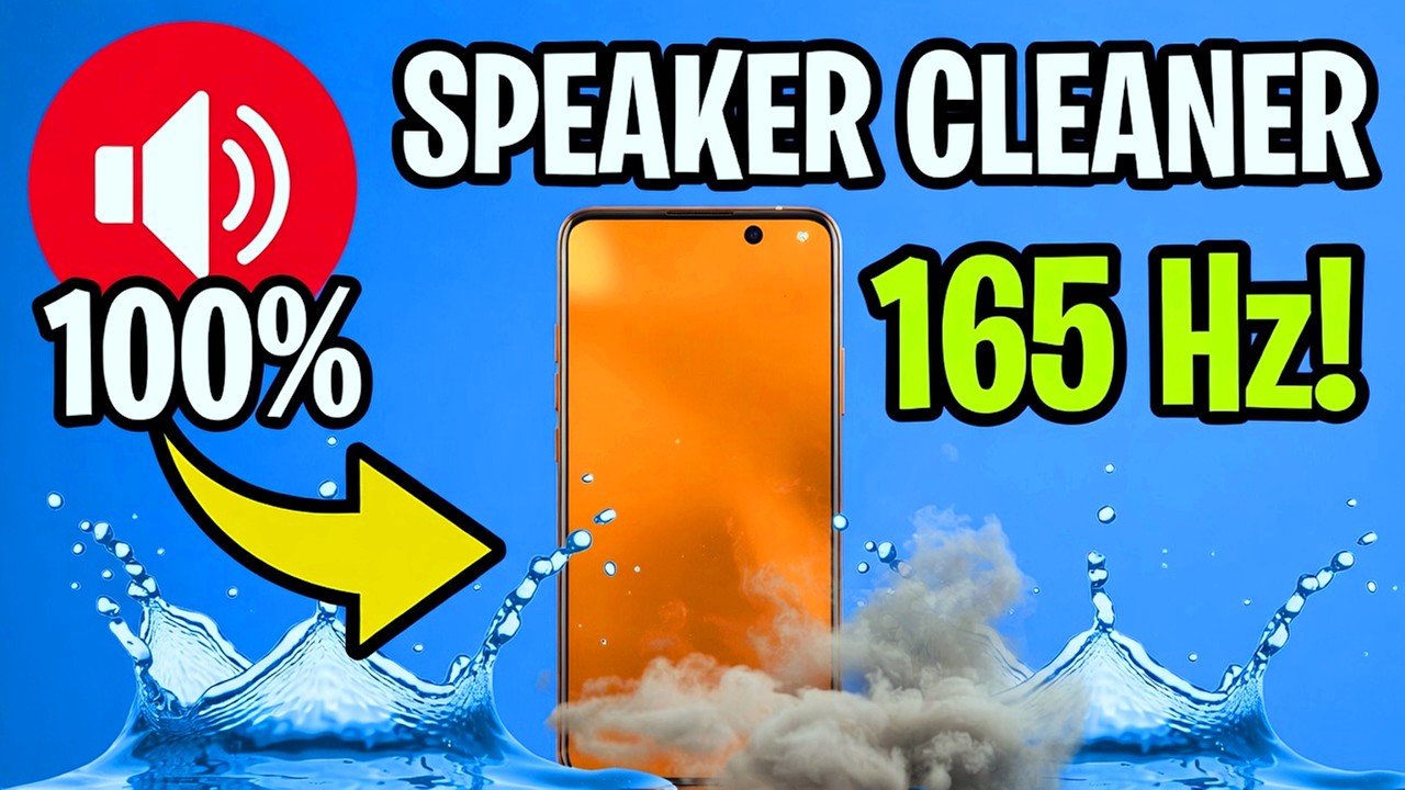 How to Fix Muffled Phone Speakers! (Speaker Cleaner 165Hz)