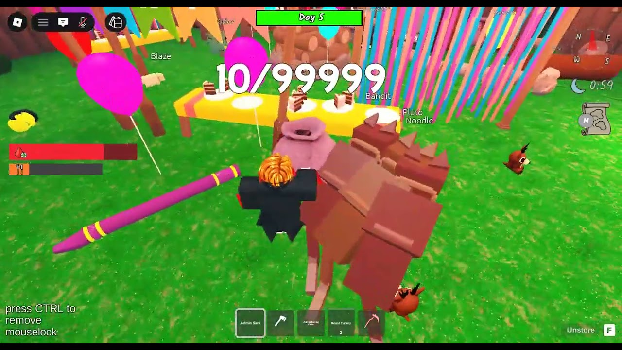 99 Nights in The Forest ADMIN ABUSE!!