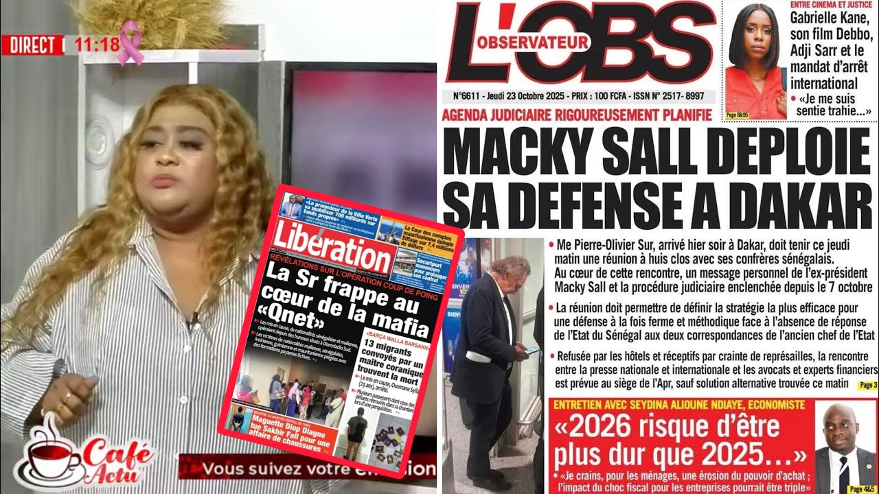 Revue ds titres de ce Jeudi 23 octobre 2025 avec Mamy Samb