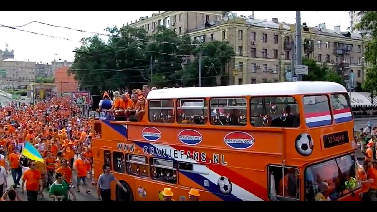 Dutch fans. Orange Parade.