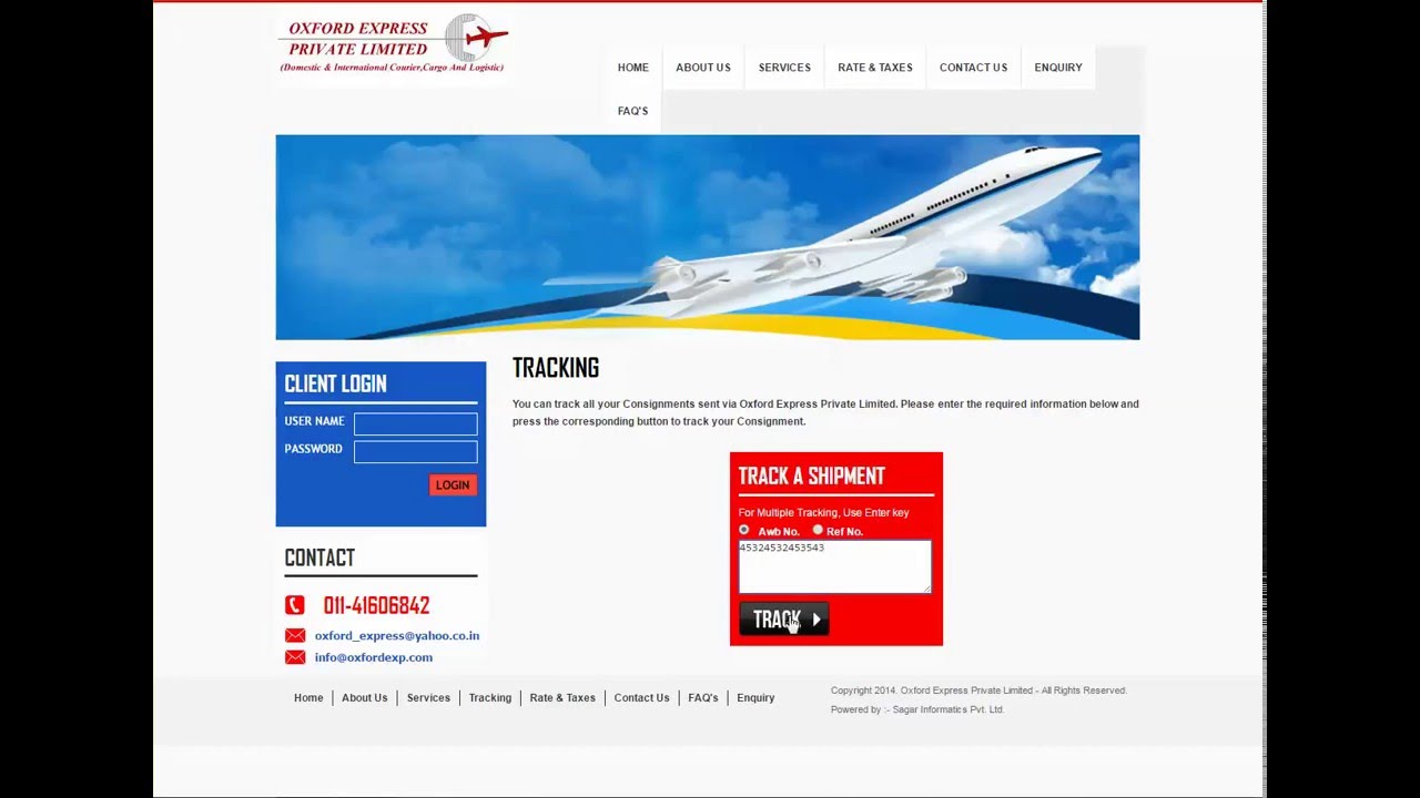 Oxford Express Courier Tracking Guide