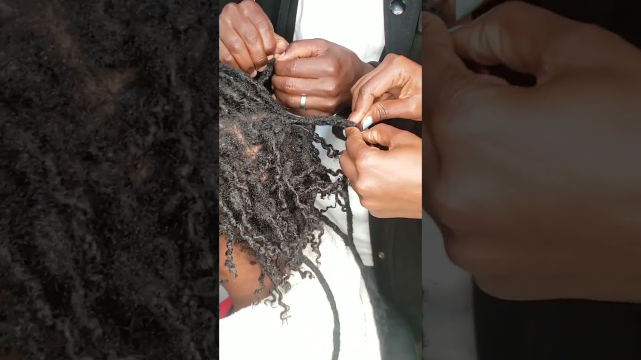 undoing artificial dreadlocks after one year with zero hair breakage #art #dreadlocks  #trending