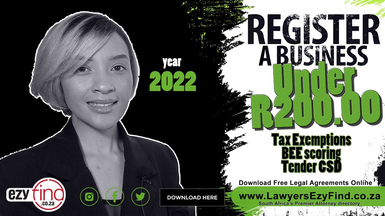 Register a company under R200 - 2024 South Africa