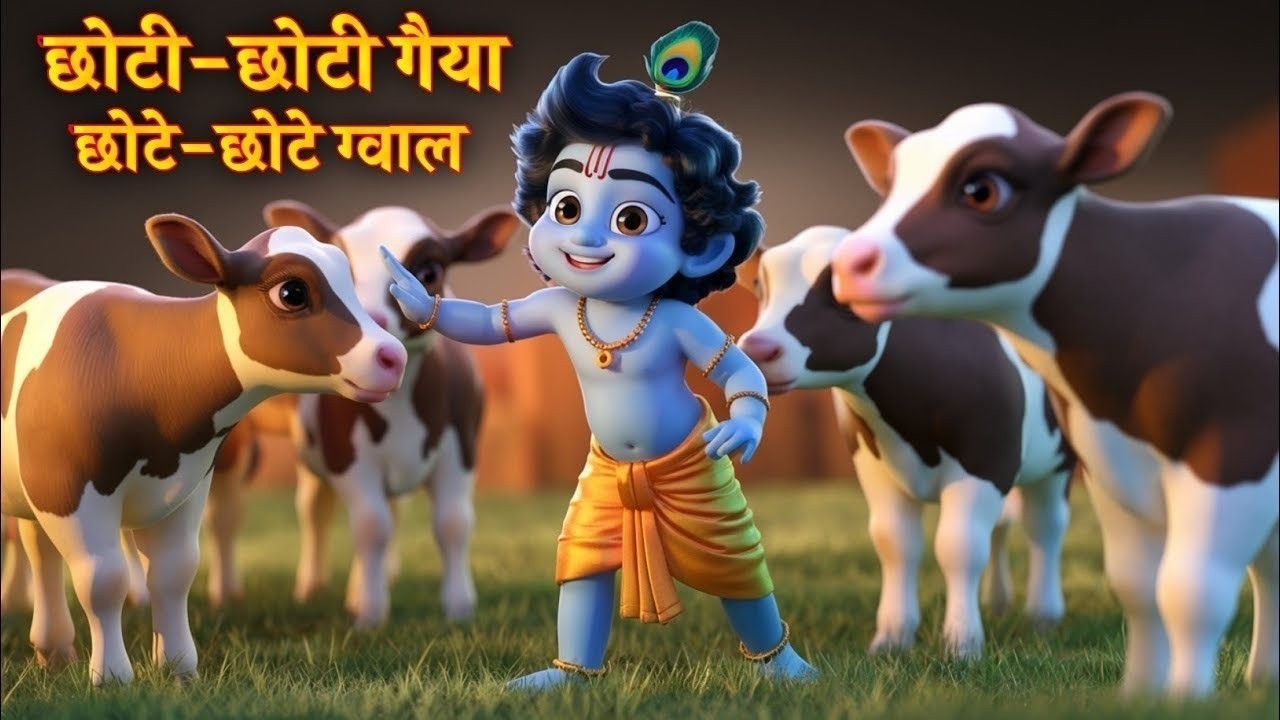 Choti Choti Gaiya, Chote Chote Gwal | छोटी छोटी गैया | #Little Krishna Bhajan - Krishna Bal Leela