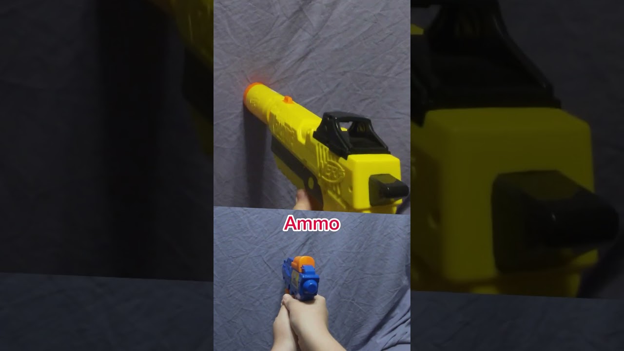 Buzz bee jaguar vs nerf suppressed pistol #nerf #nerf guns