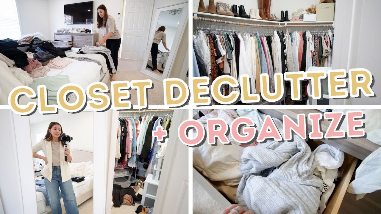 *NEW* CLOSET DECLUTTER + ORGANIZING 2022 | trying a whole new system and getting rid of a ton!