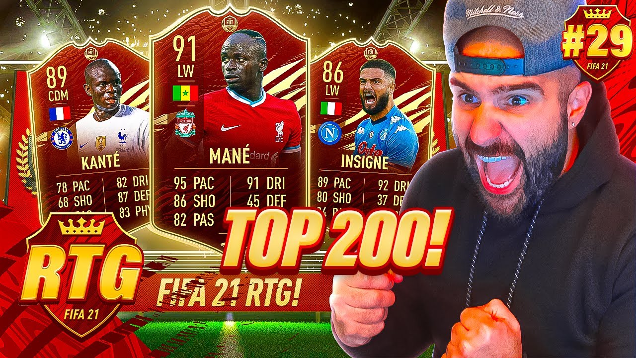 О боже, целая грива! Мои первые награды из топ-200! FIFA 21 RTG #29