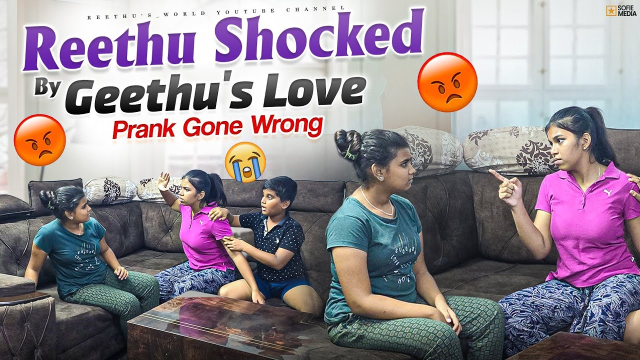 Reethu Shocked by Geethu's Love Prank ||పాపం geethu ని కొట్టిన | Prank gone wrong | @Reethu's_World