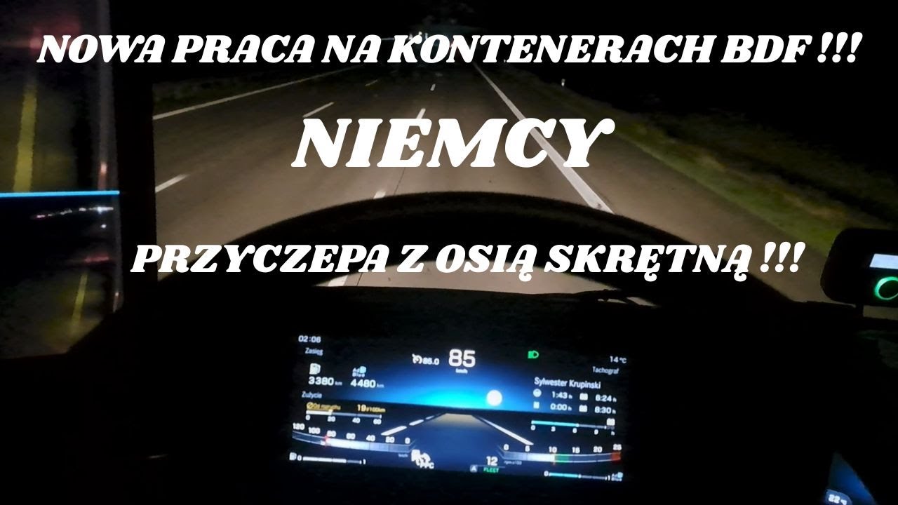 NOWA PRACA ! # KONTENERY ! # PRZYCZEPA Z OSIĄ SKRĘTNĄ ! # NIEMCY-BELGIA-FRANCJA-NIEMCY