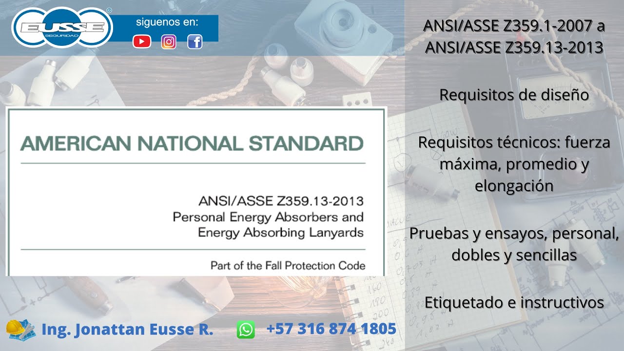 Hablemos de ANSI/ASSP Z359.13