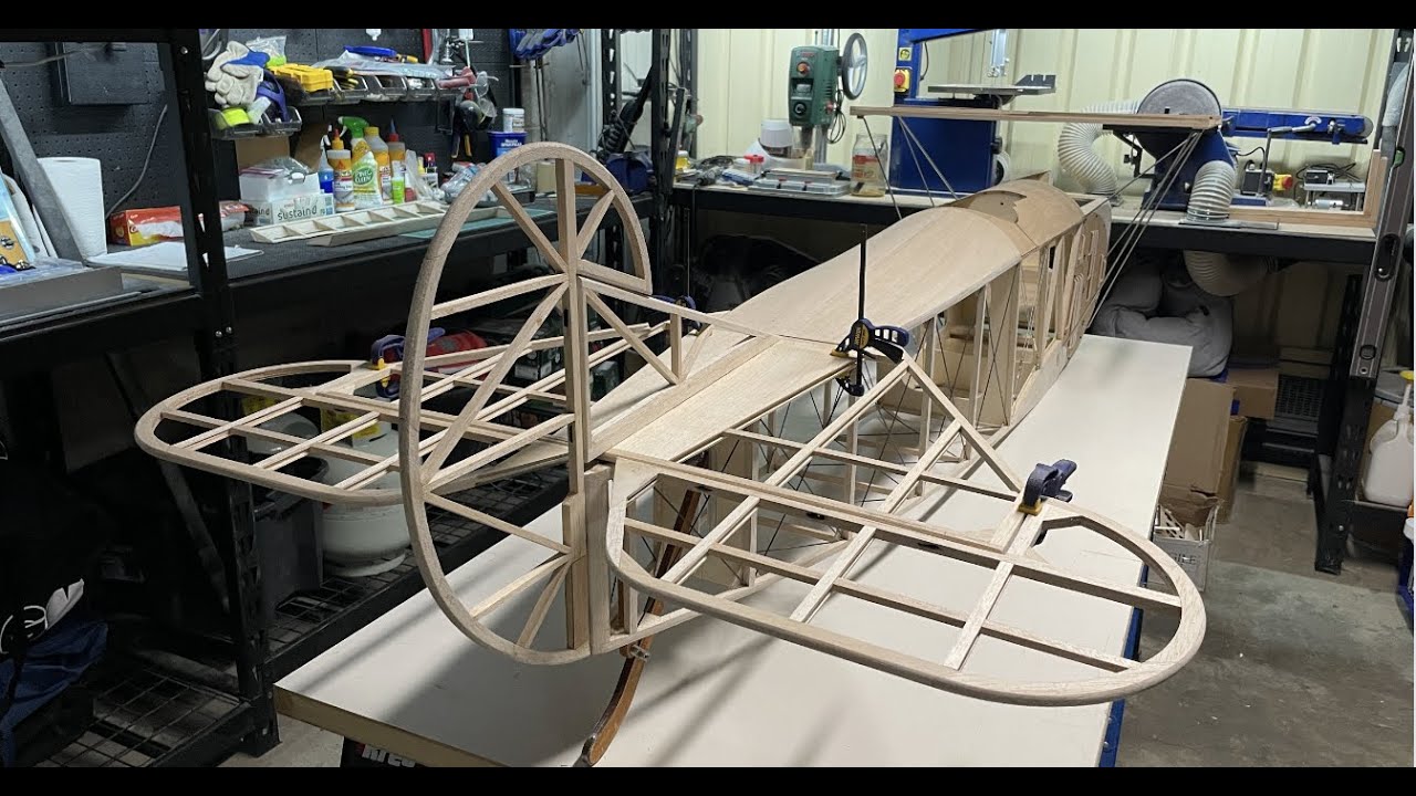 Balsa USA 1/3 Scale Fokker D.VII Mounting The Tail Part 2