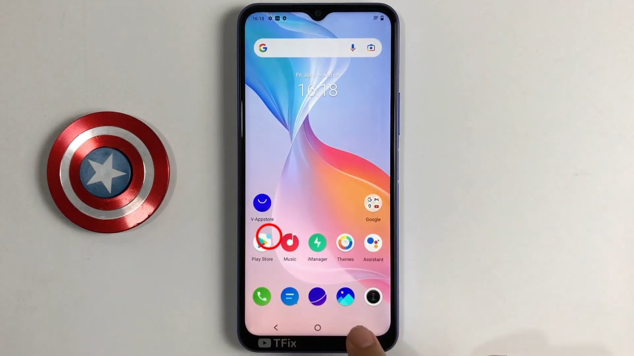 Home screen app icon badge on Vivo Y21 Android 11