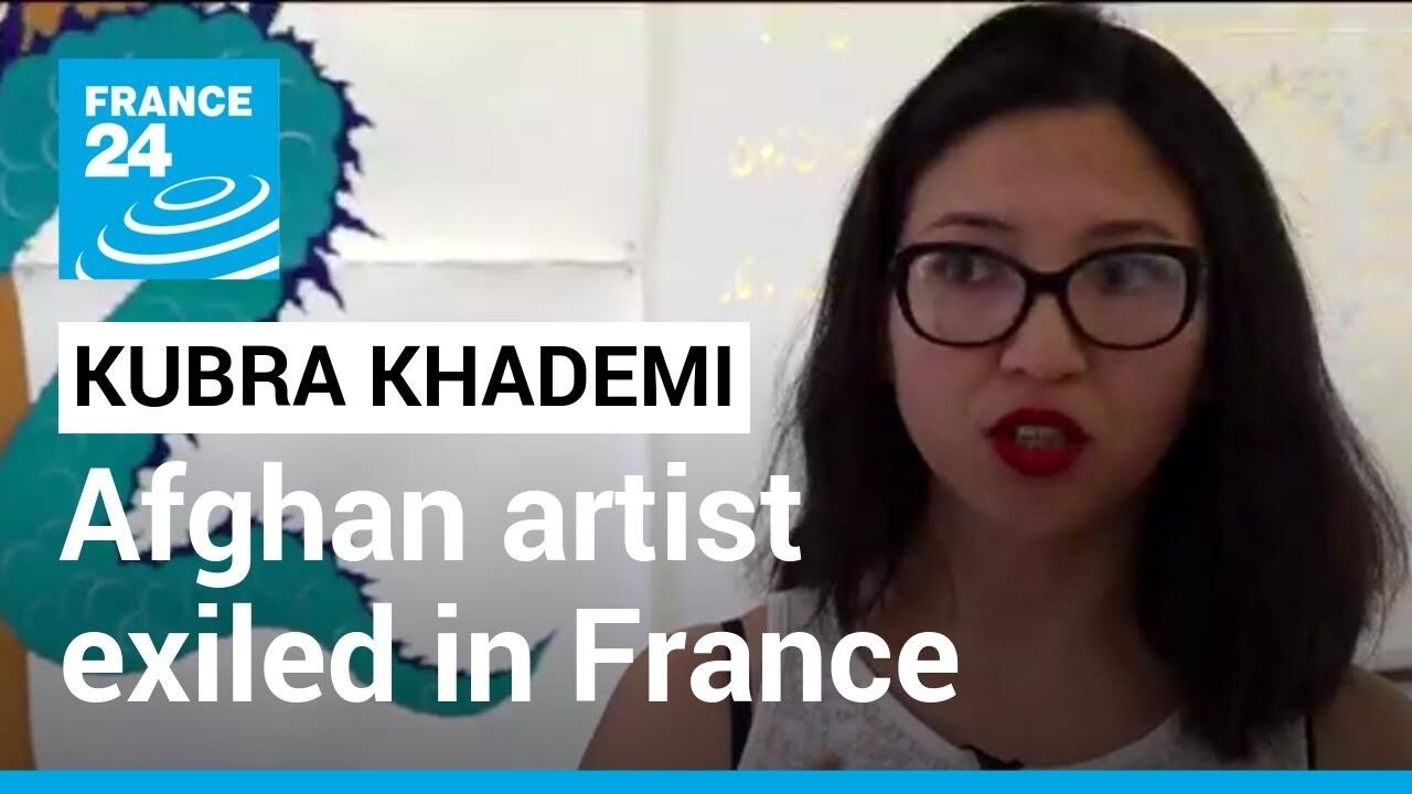 Afghan artist exiled in France makes work about female liberation &bull; FRANCE 24 English