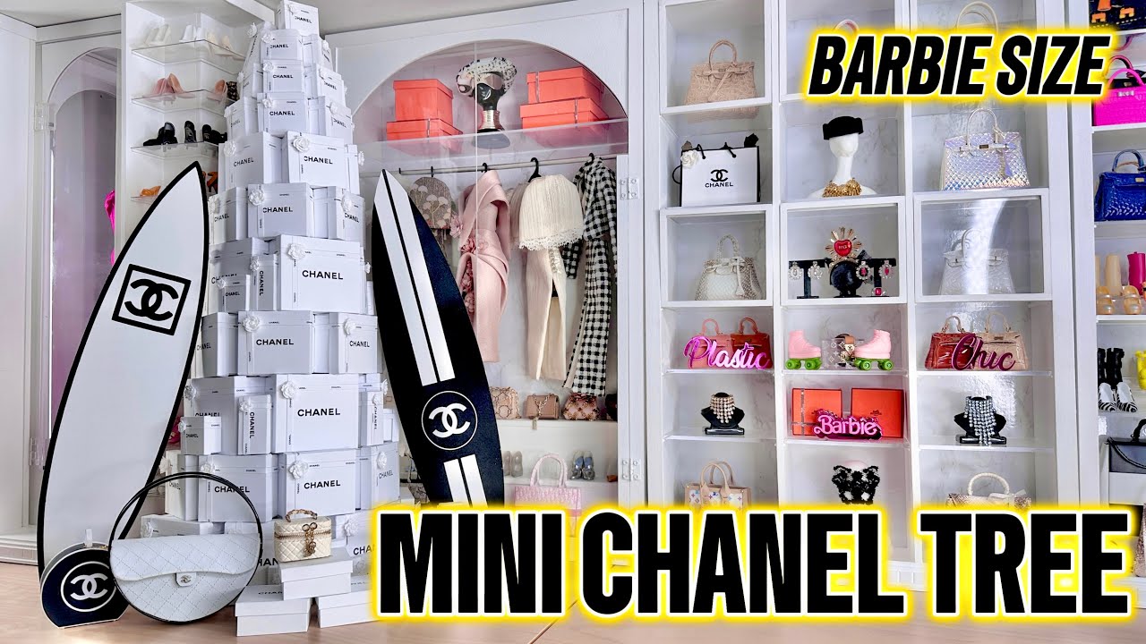 Миниатюрная рождественская елка Chanel 🎄 | Роскошный декор в масштабе 1:6