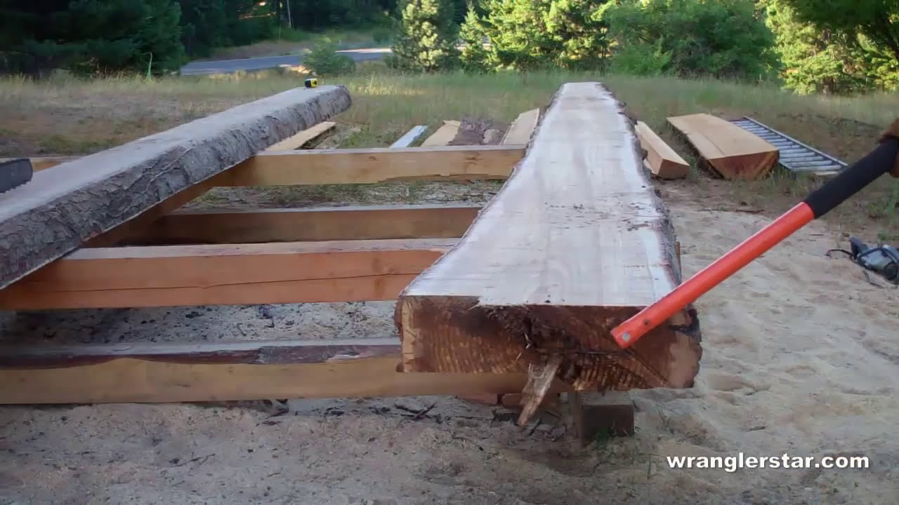 Building the Largest Timber Frame Cabin Sill: Essential Notching Tips with an Alaskan Chainsaw Mill