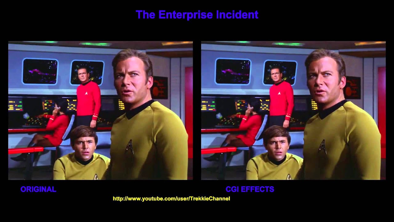 Star Trek - The Enterprise Incident - visual effects comparison