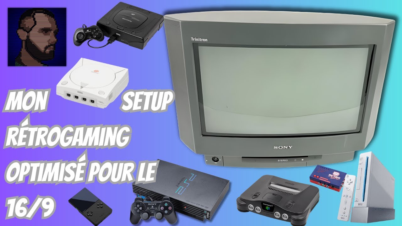 Mon setup rétro FULL OPTI avec un CRT 16/9 !