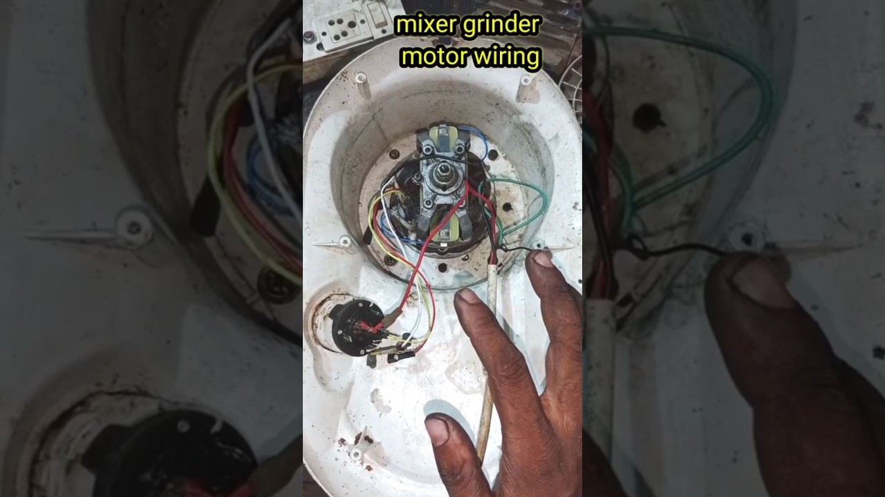 Mixer motor wiring connection ll  Mixer grinder rotary switch connection/switch wiring 