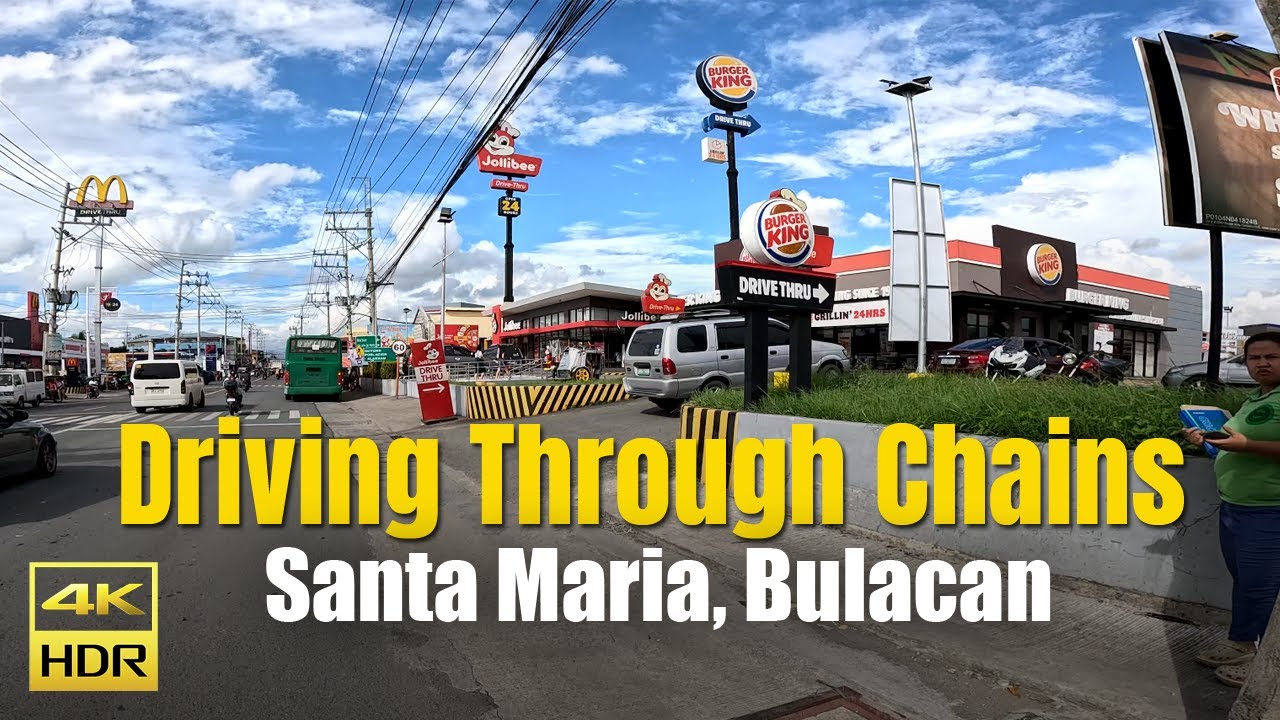 4K Big Bike Drive Thru: Jollibee - Burger King - Mcdonalds Santa Maria Bulacan Bypass | GSX-S 1000