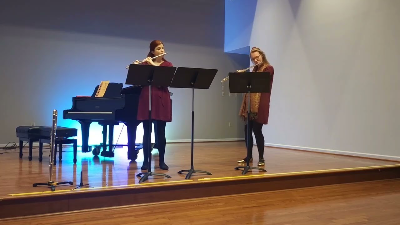 3 Brilliant Duos for 2 Flutes, Op. 102 No. 1 [1829] by Friedrich Kuhlau (1786-1832)