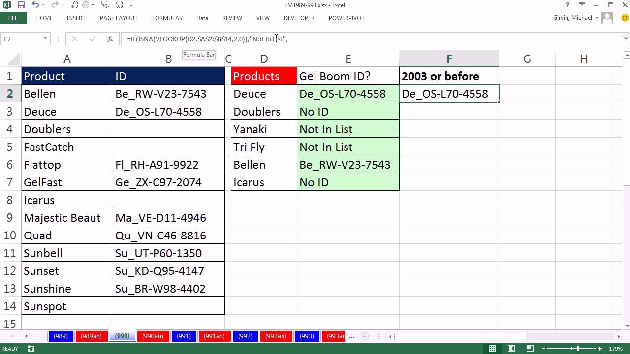 Excel Magic Trick 990: VLOOKUP returns Zero and #N/A, What To Do?