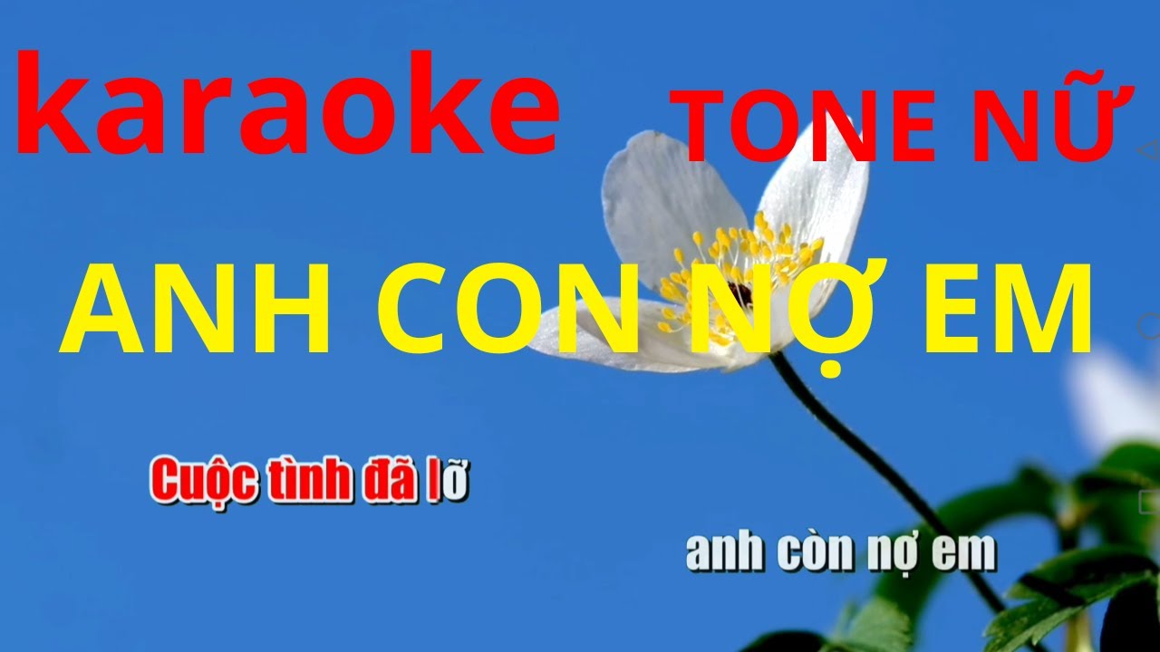 Karaoke Anh Còn Nợ Em Tone Nữ Dễ Hát|Sang Thành karaoke