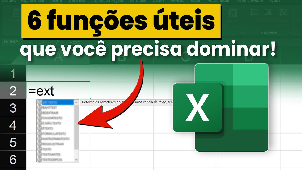 6 Funções de TEXTO no Excel que VÃO MUDAR a Sua Vida (e sua Carreira)