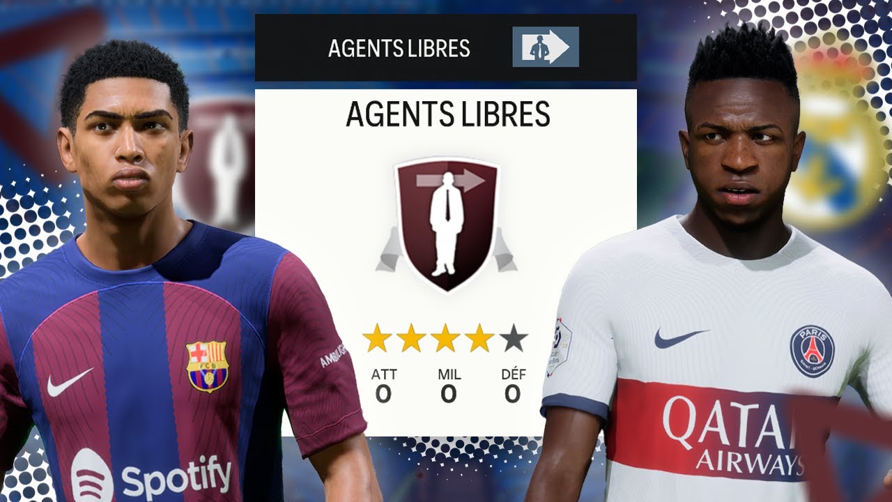 Les Joueurs du REAL MADRID se RETROUVENT en AGENT LIBRE ! (FC24)